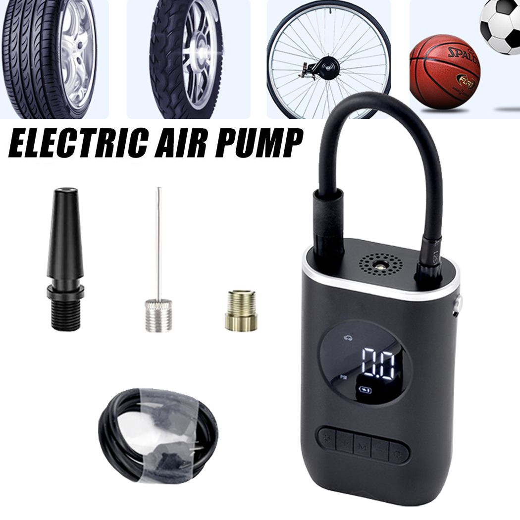 Cordless Electric Tyre Inflator – USB Rechargeable Portable Air Pump for Car & Bike